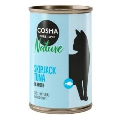 Cosma Nature 6 X 140 G 37 Cosma Nature 6 X 140 G -Gatos Perros Suministros Tienda 104072 pla cosma nature skipjacktuna 140g 0