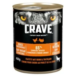 Crave Adult 24 X 400 G Para Perros -Gatos Perros Suministros Tienda 127996 pla crave pastete adult huhntruthahn 400g 0