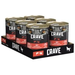 Crave Adult 24 X 400 G Para Perros -Gatos Perros Suministros Tienda 127997 pla crave pastete adult lachsutruthahn 400g 6