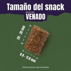PURINA Adventuros Rico En Venado Con Granos Ancestrales -Gatos Perros Suministros Tienda 142397 adventuros hundesnacks venison es 120g hs 03 5