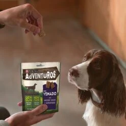 PURINA Adventuros Rico En Venado Con Granos Ancestrales -Gatos Perros Suministros Tienda 142397 adventuros hundesnacks venison es 120g hs 06 9
