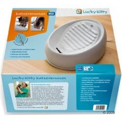 Lucky Kitty Fuente Bebedero -Gatos Perros Suministros Tienda 145141 fountana tr nkeluckykitty2 1