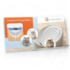 Lucky Kitty Fuente Bebedero -Gatos Perros Suministros Tienda 145141 lucky kitty langhaar dauerfilter v 06 2013 1