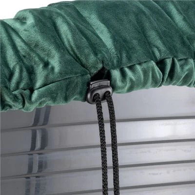 Cesta Ferplast Siesta Deluxe Negra Con Funda Sofá Aterciopelada Verde 8 Cesta Ferplast Siesta Deluxe Negra Con Funda Sofá Aterciopelada Verde - Imagen 8