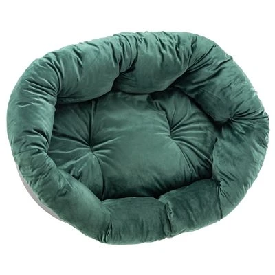 Cesta Ferplast Siesta Deluxe Negra Con Funda Sofá Aterciopelada Verde 6 Cesta Ferplast Siesta Deluxe Negra Con Funda Sofá Aterciopelada Verde - Imagen 6