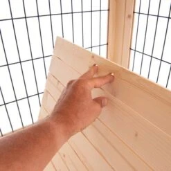 Jaula De Madera Dog Palace Para Perros -Gatos Perros Suministros Tienda 167797 bodenplatten fg 7319 0