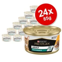 PURINA PRO PLAN Cat Adult Maintenance 24 X 85 G En Latas -Gatos Perros Suministros Tienda 171798 purina proplan cat adult huhn 24x85g hs 02 3