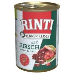 Pack Ahorro: Rinti Kennerfleisch 12 X 400 G -Gatos Perros Suministros Tienda 173102 pla bilder rinti kennerfleisch hirsch 400g hs 01 7