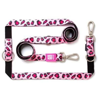 Correa Ajustable Max & Molly Leopard Pink Para Perros 1 Correa Ajustable Max & Molly Leopard Pink Para Perros