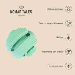 Pelota Portasnacks Nomad Tales Bloom Snack Roller Juguete Para Perros 12 Pelota Portasnacks Nomad Tales Bloom Snack Roller Juguete Para Perros -Gatos Perros Suministros Tienda 1 2023 02 nomadtales usps rollingball 1000x1000 uk 9