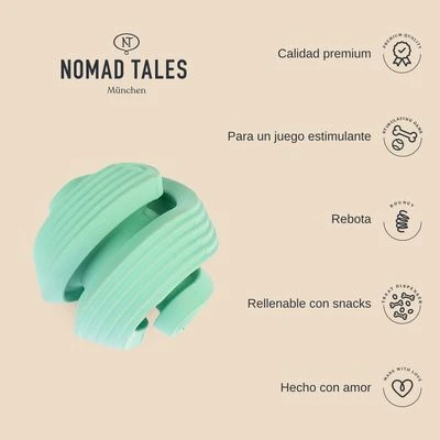 Pelota Portasnacks Nomad Tales Bloom Snack Roller Juguete Para Perros 4 Pelota Portasnacks Nomad Tales Bloom Snack Roller Juguete Para Perros - Imagen 4