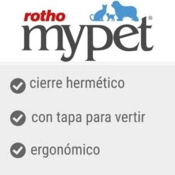 Contenedor De Pienso Rotho MyPet Flo Para Servir -Gatos Perros Suministros Tienda 1 benefits template accesories 1000x1000 int 3 7