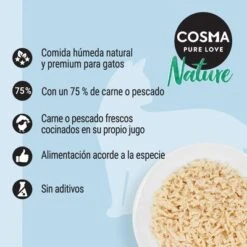 Cosma Nature 6 X 140 G 22 Cosma Nature 6 X 140 G -Gatos Perros Suministros Tienda 2020 01 cosma nature 1000x1000 es 7