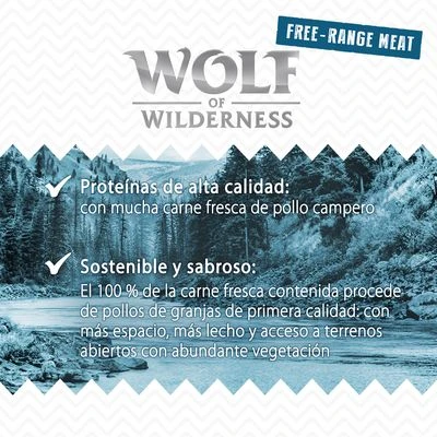 Wolf Of Wilderness Free Range Junior 12 X 400 G - Pack Ahorro - Imagen 4