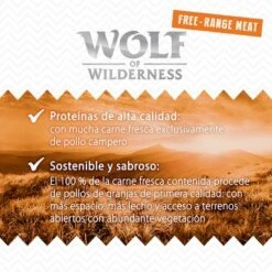 Wolf Of Wilderness Free Range 6 X 400 G -Gatos Perros Suministros Tienda 2021 09 wow freerange wet board wideacres 1000x1000 es 9 1