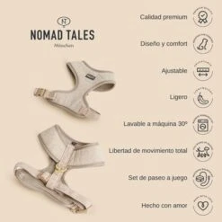 Arnés Nomad Tales Calma Burdeos Para Perros -Gatos Perros Suministros Tienda 2022 12 nomadtales usps harnesscalma 1000x1000 es 4