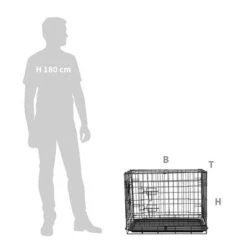 Jaula De Interior HAFENBANDE Twin Door -Gatos Perros Suministros Tienda 203978 waagen schmitt hafenbande zimmerkaefig twindoor small hs 01 1