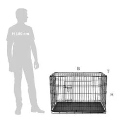 Jaula De Interior HAFENBANDE Twin Door -Gatos Perros Suministros Tienda 203979 waagen schmitt hafenbande zimmerkaefig twindoor large hs 01 6
