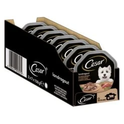 Cesar En Tarrinas 56 X 150 G -Gatos Perros Suministros Tienda 206281 marsgemany megapack cesar schale truthahn 14x150g hs 02 9