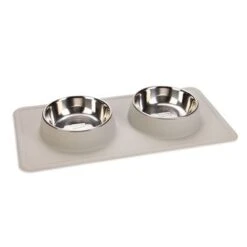 Comedero Doble Karlie Diner Set Silikon Dex Con Base De Silicona -Gatos Perros Suministros Tienda 209198 pla karlie dinerset silikon dex hellgrau hs 01 9
