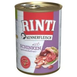 Pack Ahorro: Rinti Kennerfleisch 12 X 400 G -Gatos Perros Suministros Tienda 22268 pla bilder rinti kennerfleisch schinken 400g hs 01 8