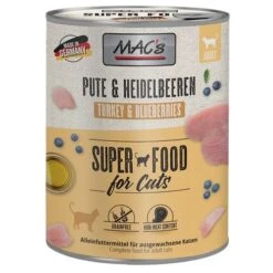 MAC's 6 X 800 G En Latas Para Gatos 17 MAC's 6 X 800 G En Latas Para Gatos -Gatos Perros Suministros Tienda 235292 pla macs katzenfutter pute heidelbeeren 800g hs 01 1