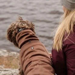 Abrigo Hurtta Bare Softshell Chocolate Para Perros -Gatos Perros Suministros Tienda 247796 247797 247896 247897 247898 247899 bestfriend hurtta bare softshell hundejacke chocolate hs 21 1