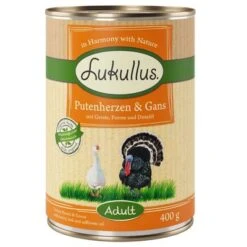 Pack Ahorro: Lukullus 24 X 400 G 16 Pack Ahorro: Lukullus 24 X 400 G -Gatos Perros Suministros Tienda 28050 pla lukullus putenherzen gans 6 x 400 g 9