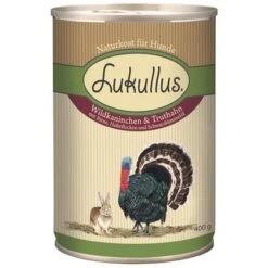 Pack Ahorro: Lukullus 24 X 400 G 23 Pack Ahorro: Lukullus 24 X 400 G -Gatos Perros Suministros Tienda 28054 pla lukullus wildkaninchen truthahn 6 x 400 g 1