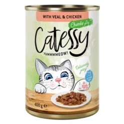 Catessy Bocaditos 24 X 400 G En Latas - Pack Ahorro 24 Catessy Bocaditos 24 X 400 G En Latas - Pack Ahorro -Gatos Perros Suministros Tienda 28347 pla catessy gravy veal 400g 7