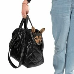 Bolso De Transporte TIAKI Deluxe Fuzz Para Mascotas -Gatos Perros Suministros Tienda 295099 deluxe umhaengetasche fuzz fg 4568 3
