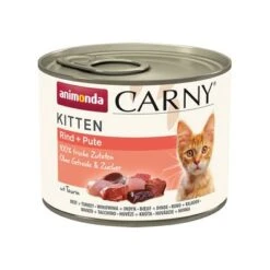 Animonda Carny Kitten 12 X 200 G - Pack Ahorro -Gatos Perros Suministros Tienda 311400 pla animonda carny kitten rind pute 200g hs 1 1 0