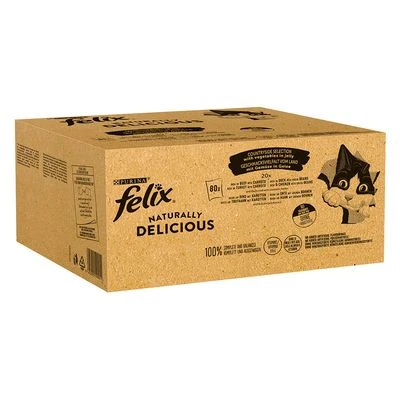 Felix Naturally Delicious 80 X 80 G - Megapack 2 Felix Naturally Delicious 80 X 80 G - Megapack - Imagen 2