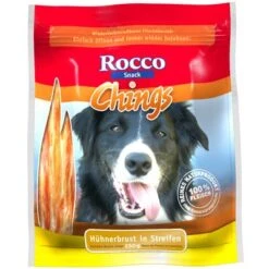 Megapack Rocco Chings Originals Láminas De Carne Para Perros 15 X 250 G -Gatos Perros Suministros Tienda 32418 PLA Rocco Chings Huehnerbrust in Streifen 250 g 3