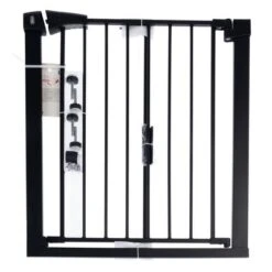 Barrera Negra TIAKI Con 7 Cm De Extensión Para Perros -Gatos Perros Suministros Tienda 334696 pla tiaki dog gate black fg 8090 7