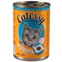 Catessy Bocaditos 12 X 400 G En Latas -Gatos Perros Suministros Tienda 373821 catessy gelee lachs 9 1