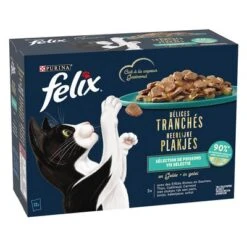 Felix Deliciously Sliced 24 X 80 G - Pack Ahorro -Gatos Perros Suministros Tienda 376198 pla felix deliciously sliced ocean hs 01 3