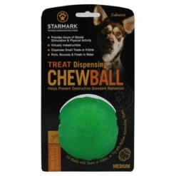 Starmark Pelota Portasnacks Para Perros -Gatos Perros Suministros Tienda 388799 pla starmark treat dispensing chewball hs 01 9