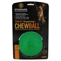 Starmark Pelota Portasnacks Para Perros -Gatos Perros Suministros Tienda 388801 pla starmark treat dispensing chewball hs 01 9