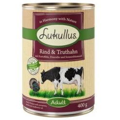 Pack Ahorro: Lukullus 24 X 400 G 19 Pack Ahorro: Lukullus 24 X 400 G -Gatos Perros Suministros Tienda 400g rind truthahn 1000x1000 9