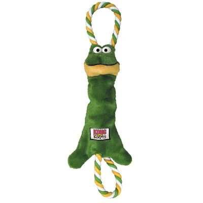 KONG Tugger Knots Rana De Peluche Con Sonido Para Perros 1 KONG Tugger Knots Rana De Peluche Con Sonido Para Perros