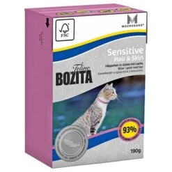 Bozita Feline Tetra Recart 12 X 190 G -Gatos Perros Suministros Tienda 47523 PLA Bozita Feline Tetrapack Hair Skin Sensitive 190g 4