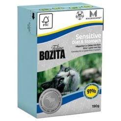 Bozita Feline Tetra Recart 12 X 190 G -Gatos Perros Suministros Tienda 47526 PLA Bozita FelineTetrapack Diet Stomach Sensitive 190g 4