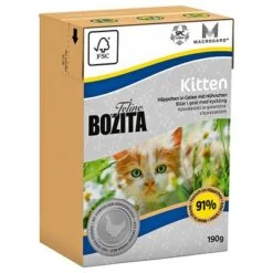 Bozita Feline Tetra Recart 12 X 190 G -Gatos Perros Suministros Tienda 47625 PLA Bozita Feline Tetrapack Kitten 190g 4