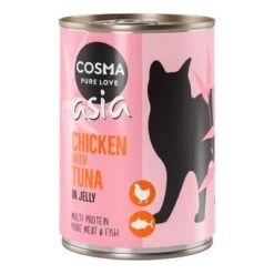 Cosma Asia En Gelatina 24 X 400 G -Gatos Perros Suministros Tienda 55136 pla cosma asia chickentuna 400g 5 1