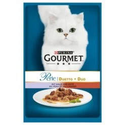 Gourmet Perle En Sobres 24 / 26 X 85 G -Gatos Perros Suministros Tienda 55875 pla nestle gourment kalbente 85g 1