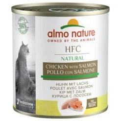 Almo Nature HFC 12 X 280 G - Pack Ahorro -Gatos Perros Suministros Tienda 57413 pla almonatureclassic chickensalmon 6x280g 7