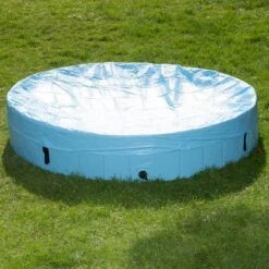 Piscina Para Perros Keep Cool -Gatos Perros Suministros Tienda 60405 dog pool mit schutzabdeckung 01 0