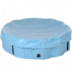 Piscina Para Perros Keep Cool -Gatos Perros Suministros Tienda 60405 dog pool mit schutzabdeckung 02 0