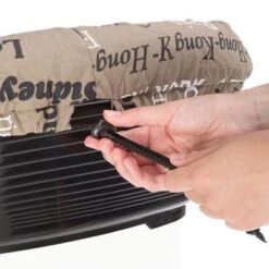 Set Cesta De Plástico Ferplast Siesta Deluxe Negra Con Funda Cities -Gatos Perros Suministros Tienda 64518 ferplast hundekorbsofa cities hs 06 8